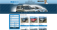 Desktop Screenshot of lionauto.cz