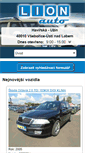 Mobile Screenshot of lionauto.cz