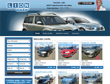 Tablet Screenshot of lionauto.cz